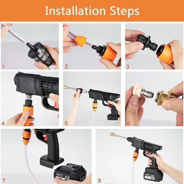 Cordless High-Pressure Washer Gun