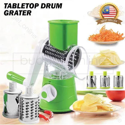 3-in-1 Rotary Drum Grater